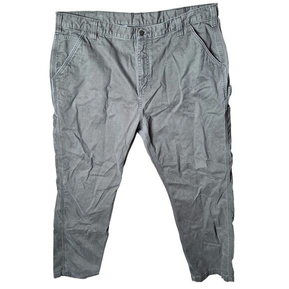 Carhartt Men's 40 x 32 Army Green "Relaxed Fit" Cargo Workwear Cotton Pants - Picture 1 of 6